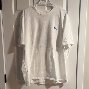 Men’s Tommy Bahama White T-Shirt with Blue Logo